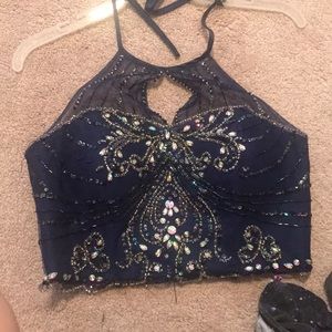 Two piece homecoming dress